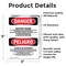 Signmission Battery Room Bilingual, Vinyl Decal, 5 in x 3.5 in OS-2PACK-DS-D-35-VS-1843 - alternate 6